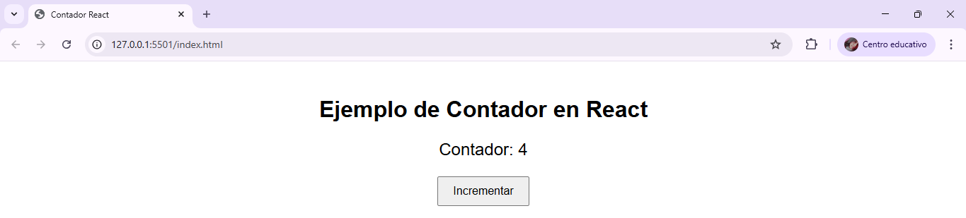 Uso de useState en React