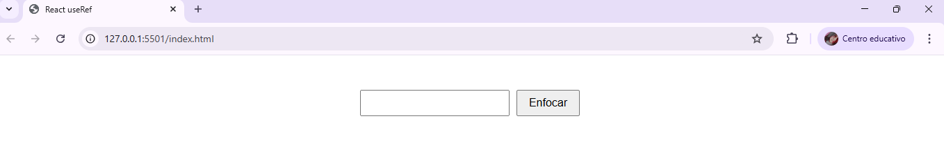 Uso de useRef en React
