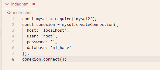 Conexión a MySQL